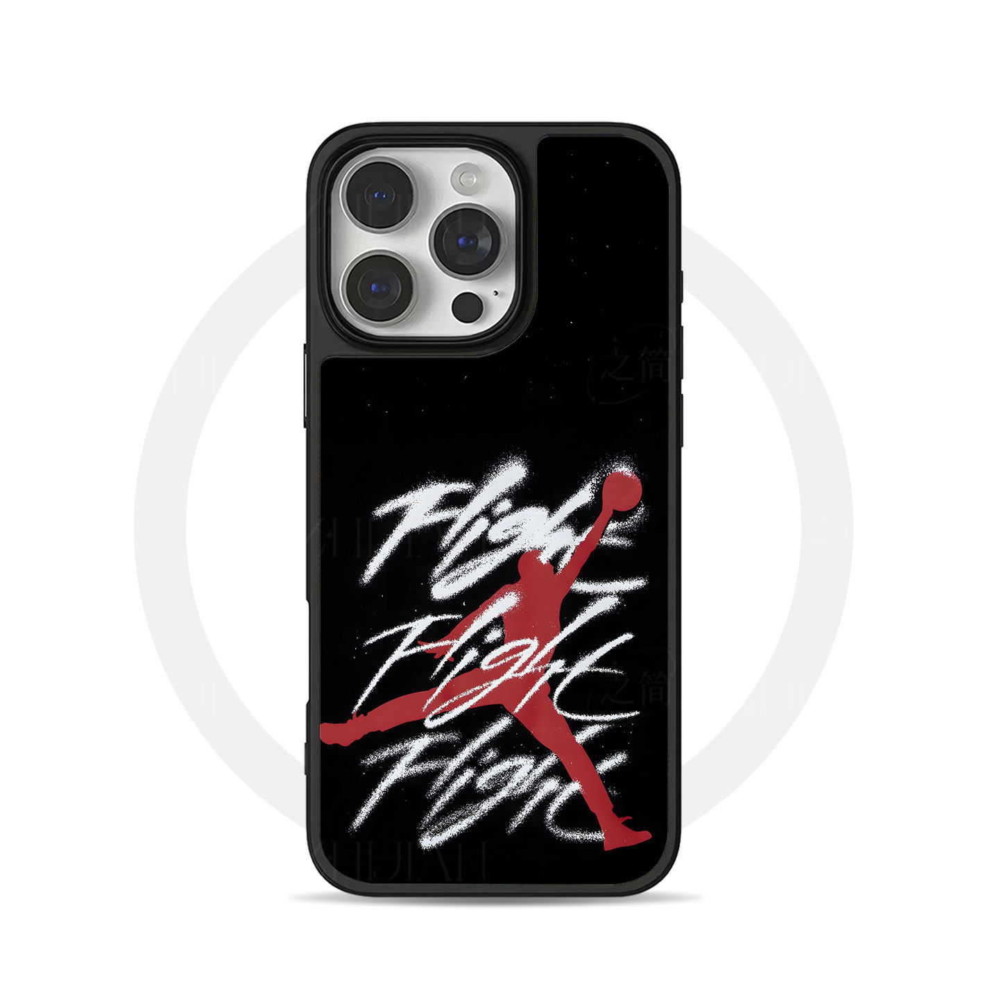 AJ飞人大孔黑框玻璃磨砂磁吸碳纤纹手机壳适用苹果iphone17promax华为小众个性MATE50PROMATE60PROP60PRO