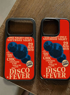 迪斯科派对手机壳大孔电镀黑框碳纤维二合一玻璃适用苹果17promax华为小米17PROMAXPURA80ULTRAPURA70PROPLUS