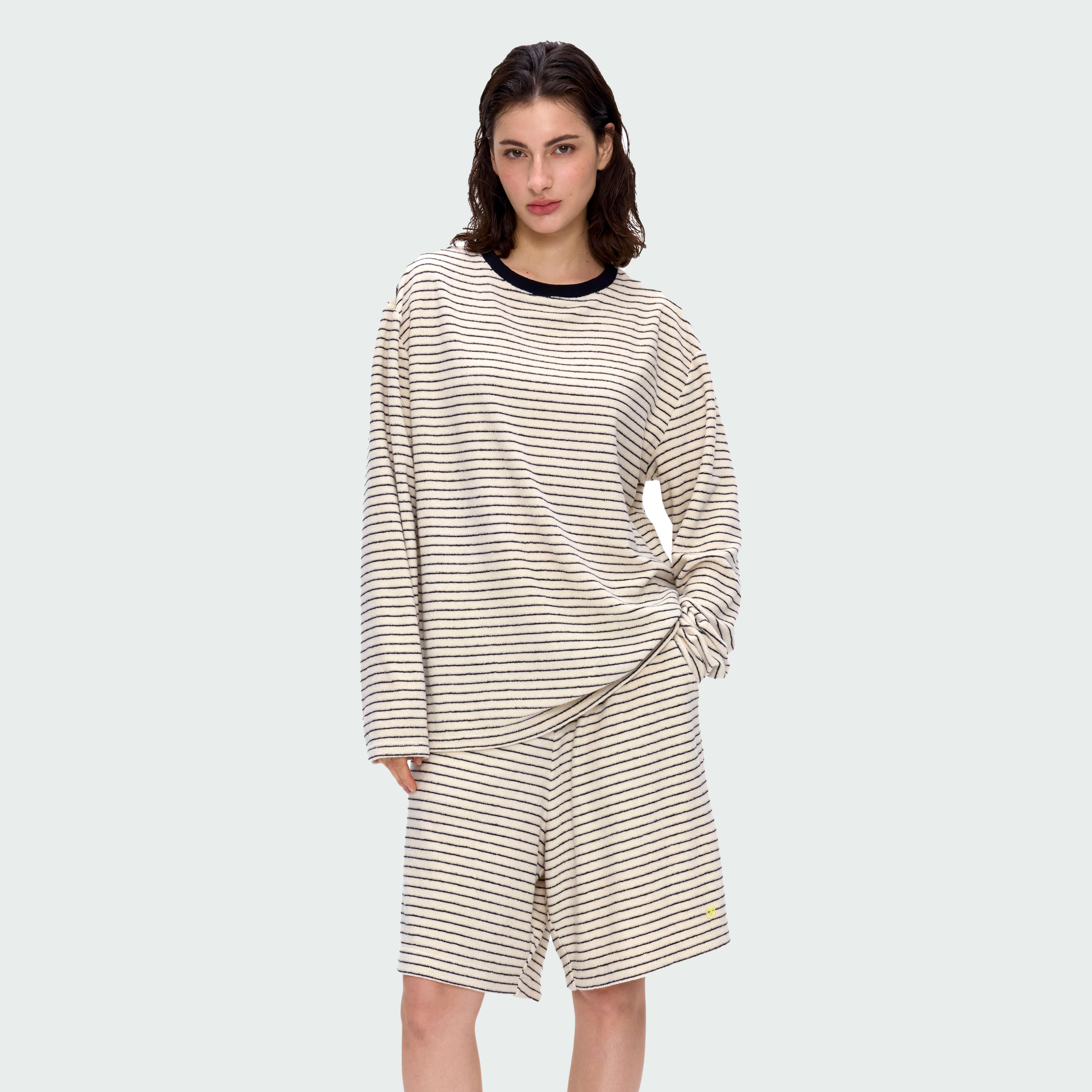 BlingCharm条纹慵懒休闲居家套装