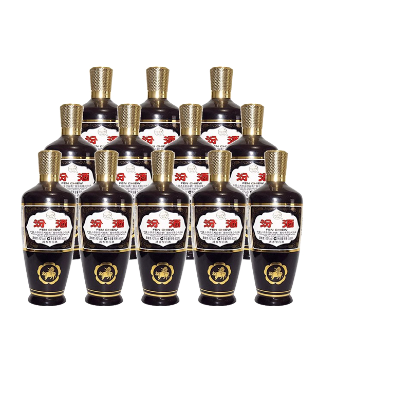 2020年汾酒42度棕瓶汾酒500ml*12瓶玻璃瓶杏花村清香型粮食白酒