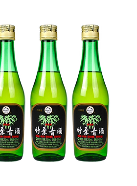 2018年45度竹叶青酒250ml*3瓶套装山西杏花村国产白酒露酒