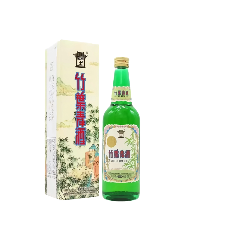 汾酒45度地球竹叶青酒550ml单瓶礼盒装山西杏花村露酒白酒