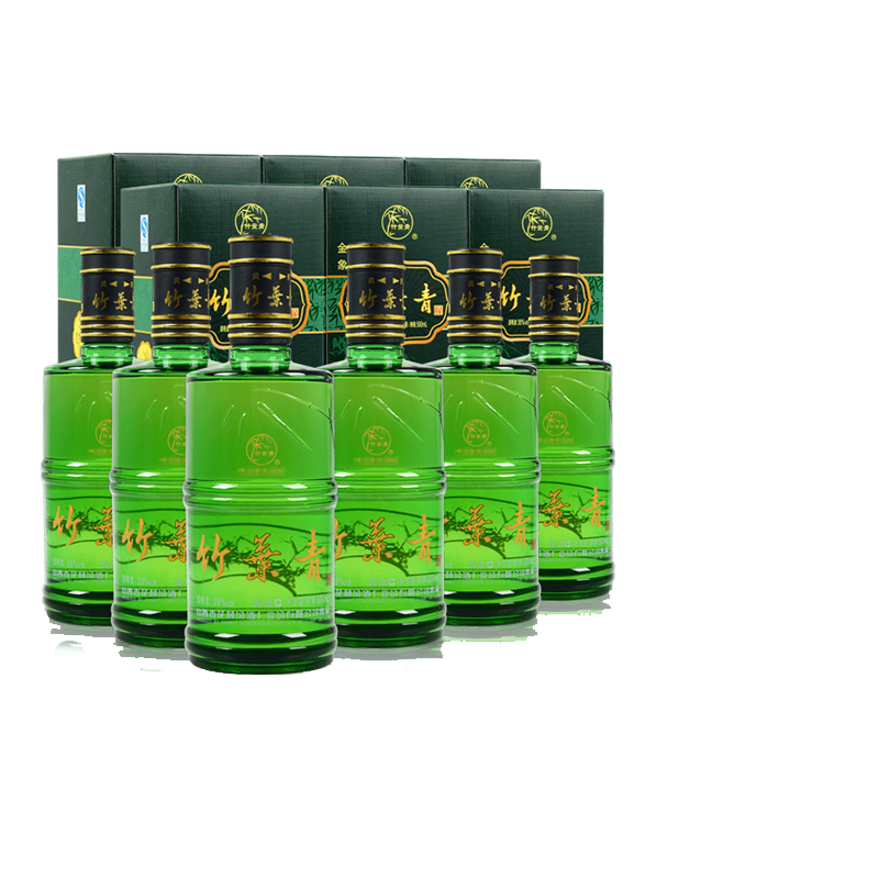 汾酒竹叶青酒38度金象500ml*6瓶礼盒装杏花村汾酒整箱露酒