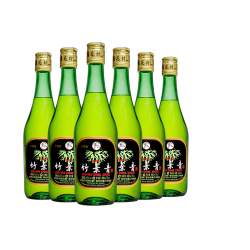 汾酒竹叶青酒45度玻璃瓶475ml六瓶套装山西特产杏花村露酒