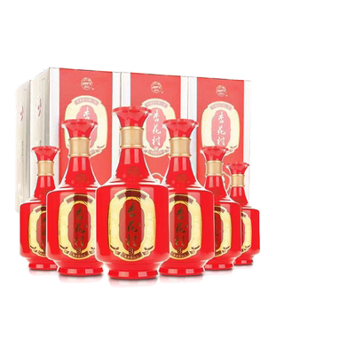 汾酒42度金质3杏花村酒500ml*6瓶礼盒装山西特产清香型粮食白酒