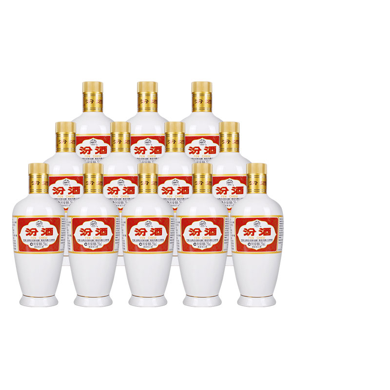 汾酒53度出口瓷汾 250ml*12瓶 山西杏花村清香型国产白酒