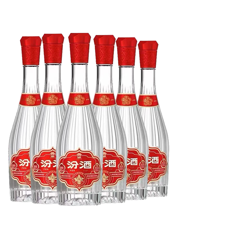 汾酒42度献礼汾酒500ml*6瓶套装山西杏花村清香型国产粮白酒