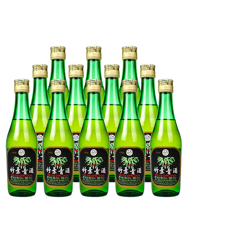 2018年45度竹叶青酒250ml*12瓶套装山西杏花村国产白酒露酒
