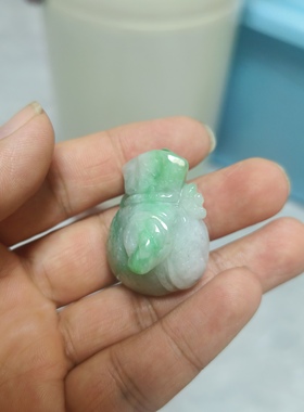 天然翡翠有钱袋子饰品