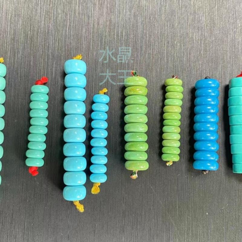 原矿绿松石隔片南红隔片文玩隔片隔珠青金石隔片星月菩提隔片