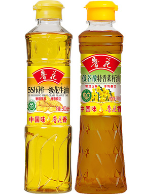 鲁花花生油500ml+菜籽油380ml