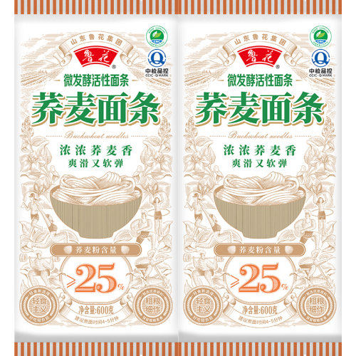鲁花直营微发酵活性荞麦面