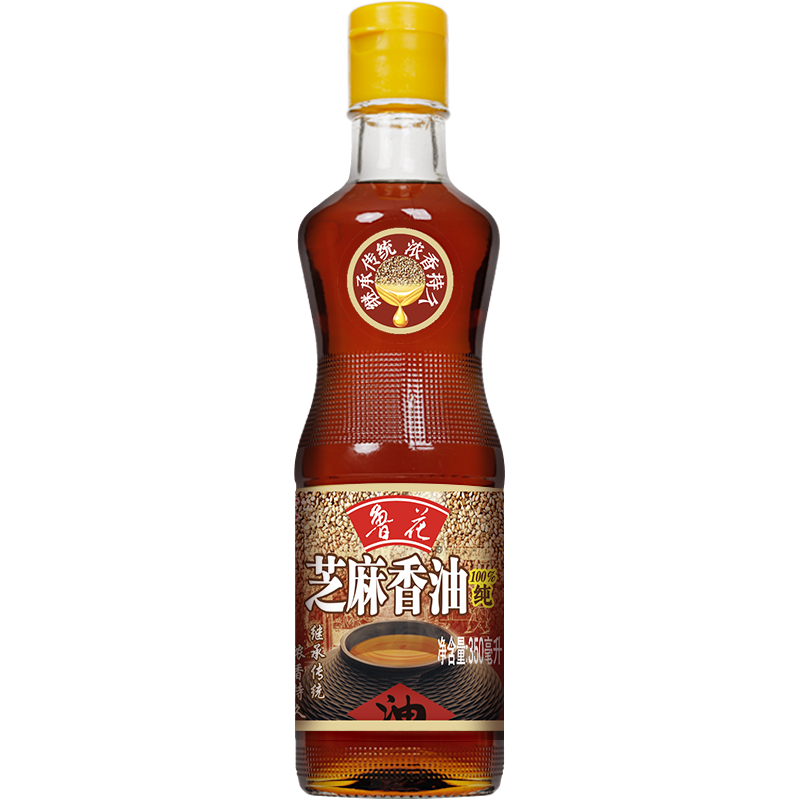 【鲁花直营】鲁花芝麻香油350ml 香味浓郁 凉拌