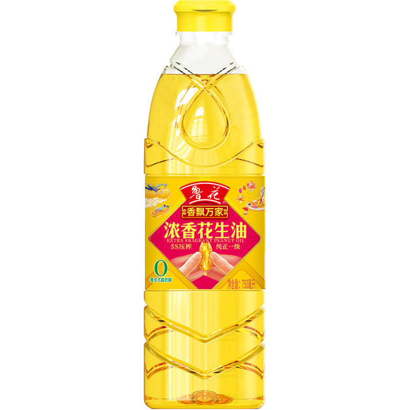 【鲁花直营】鲁花香飘万家5S压榨一级浓香花生油750ml 食用油粮油,粮油调味/速食/干货/烘焙,花生油,淘宝优惠券,粉丝福利购,淘宝优惠卷
