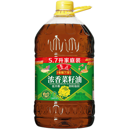 鲁花香飘万家菜籽油5.7L