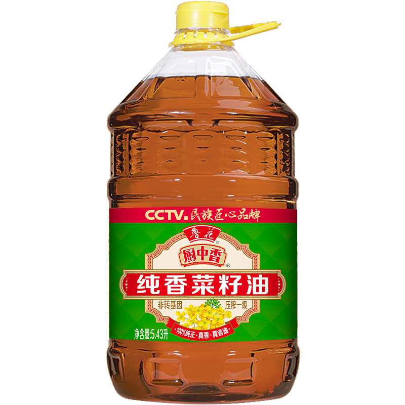 厨中香纯香压榨一级菜籽油5.436L