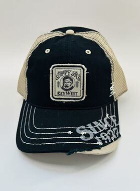 Sloppy Joe's Key West美式复古做旧卡车帽vintage拼接遮阳棒球帽