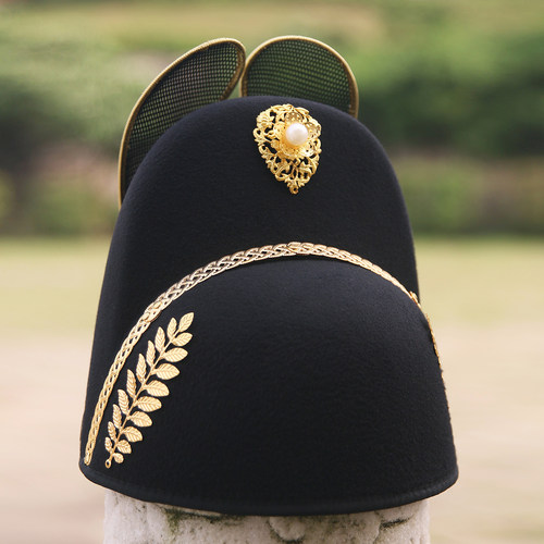 乌衣巷汉服帽子男古装翼善冠