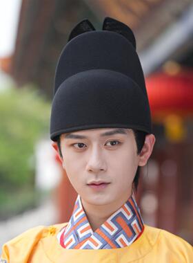 乌衣巷纱翅翼善冠明制汉服帽子男锦衣卫首服明代古装帽飞鱼服配饰