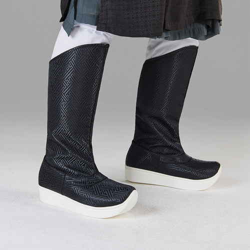 厚底回纹汉服靴乌衣巷皂靴古风靴