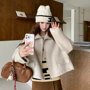 现货 092-2536米杏色双面呢P275控418图片