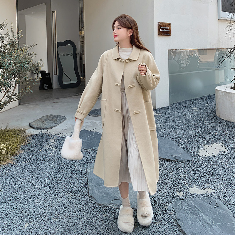 现货新款杏黄大衣092-2236-P325控458,女装毛呢外套,浙宝092