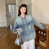 现货092-2605牛仔外套P165控268，女装短外套，浙宝092