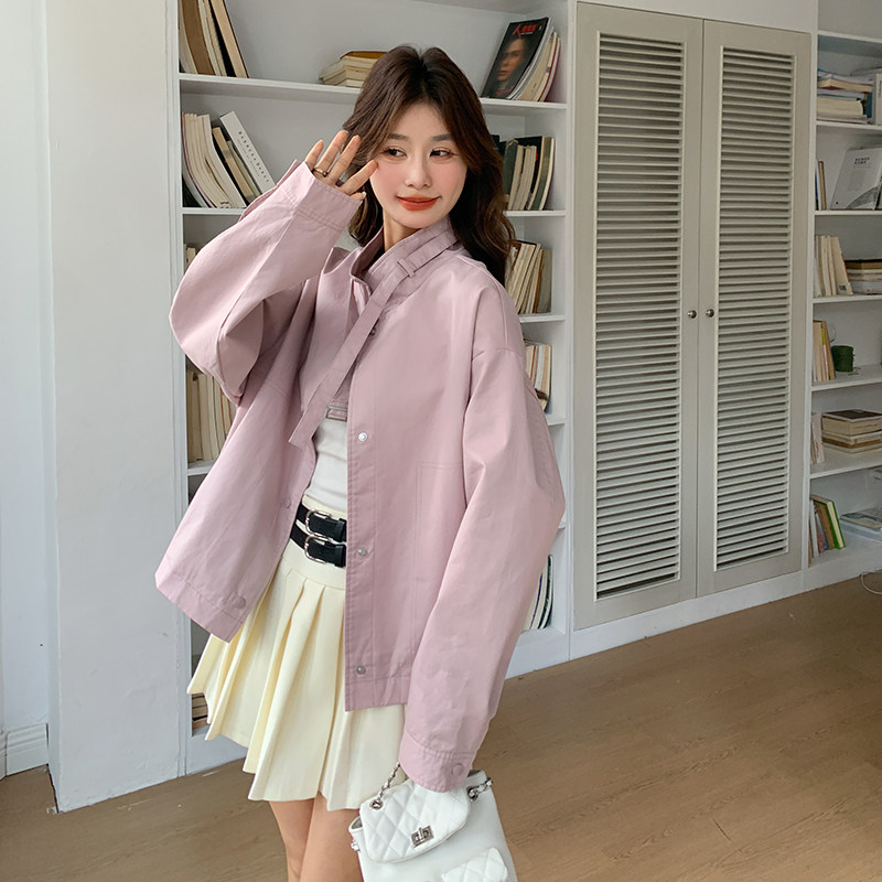 现货好卖092-2506粉色短外套P145控218,女装短外套,浙宝092