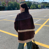 现货092-2549咖色羊羔毛P195控288，女装短外套，浙宝092