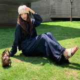 现货092-2528藏青牛仔套装P175控278，女装运动套装，浙宝092