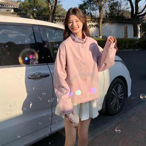 现货好卖 092-2506粉色短外套P145控218图片