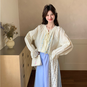 现货拼接衣裙套装 B092-2608-P175-K288图片