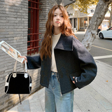 现货092-2539深灰大翻领双面呢P275控418，女装毛呢外套，浙宝092