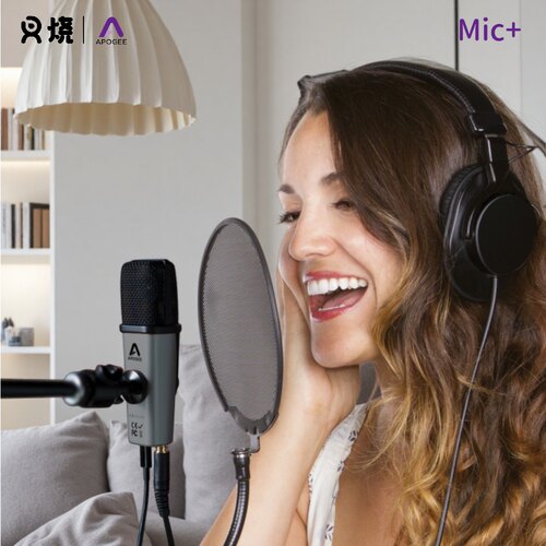 Apogee电容便携话筒播客弹唱