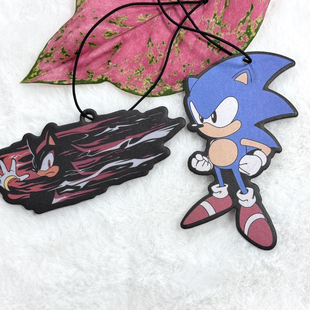 汽车香片索尼克夏特黑青香薰片空气清新片刺猬索尼克动漫周边