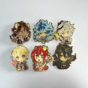 迪士尼周边扭曲仙境人物胸针包包配饰美版 尾货