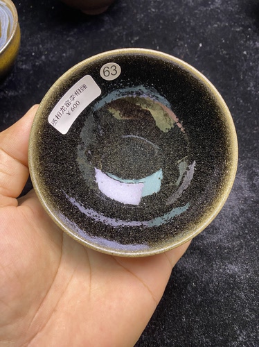 丞相龙窑柴烧建盏平口口径9.2cm高4.5cm重量140g容量120cc