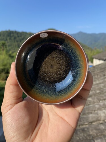 丞相龙窑柴烧建盏禅定口径9cm高3.8cm重量118g容量110cc