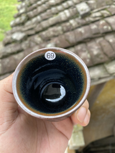 丞相龙窑柴烧建盏竹节口径6.1cm高6.1cm重量144g容量80cc