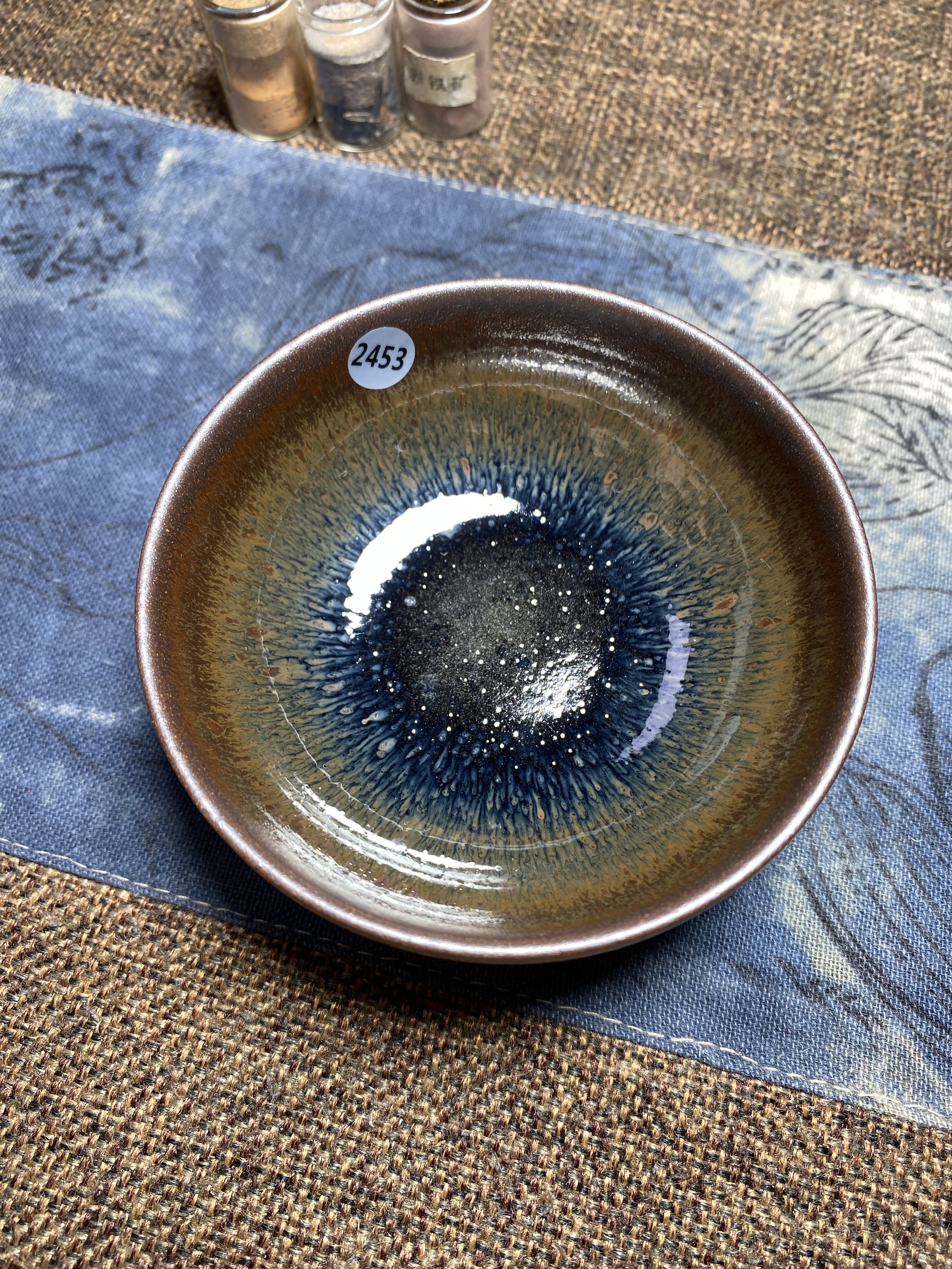 丞相龙窑柴烧建盏兔毫盏禅定口径8.9cm高3.9cm重量150g容量110cc