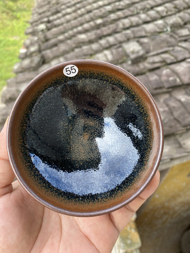 丞相龙窑柴烧建盏平口口径10cm高4.5cm重量182g容量120cc