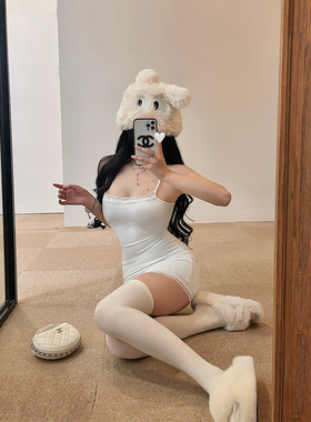 YoungGirlDay卡戴珊性感紧身显瘦蕾丝拼接打底吊带连衣裙包臀短裙