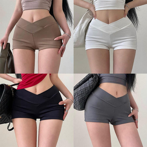 美式辣妹高腰短裤热裤