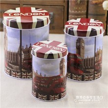 凯高圆形马口铁盒奶粉糖果收纳盒1