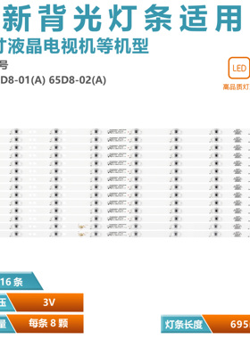适用海尔LQ65H31 LQ65H31G LED65D8-01(A)65D8-02(A)屏LSC650FN05