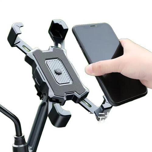 电动车手机架外送骑手电动车机车自行车骑行手机通用支架减震