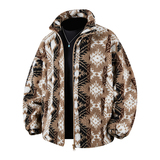 2025冬装羊羔毛棉衣立领棉袄大码保暖外套XZ415-YG608P135，男装棉衣，星座415