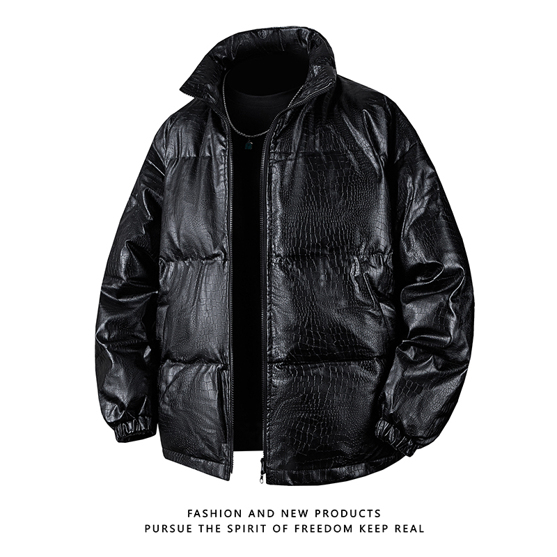 2025白底冬季立领棉衣男装大码保暖大码棉袄XZ415-PM602P115，男装棉衣，星座415