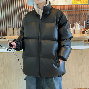 2025冬季新款 港风皮棉衣 加绒立领棉袄 XZ415-PM601P125图片