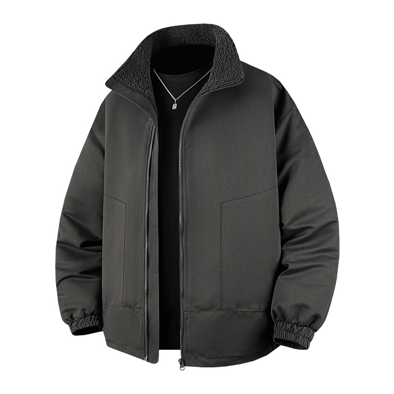 冬装新款2025冬装羊羔毛棉衣立领男装棉袄XZ415-M012P118,男装棉衣,星座415